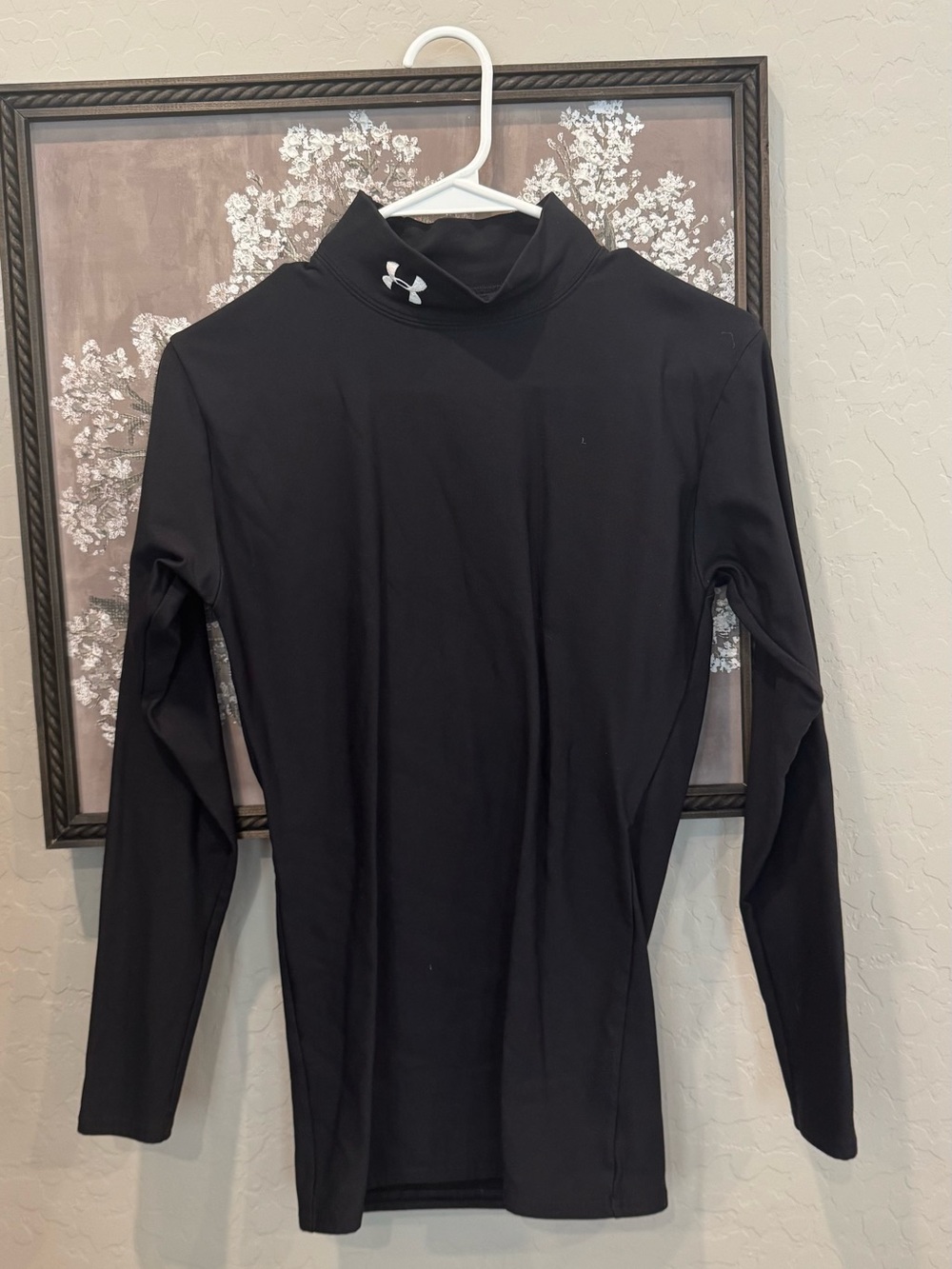 Under Armour Women’s Black Long-Sleeve Mock Neck Compression Top